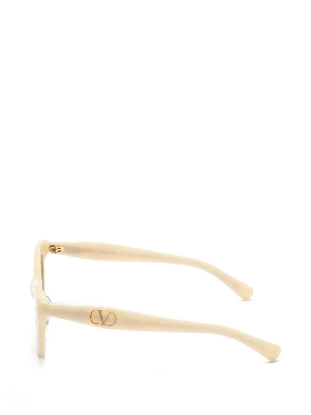 VALENTINO GARAVANI EYEWEAR Acetaal bril met cat-eye montuur Beige