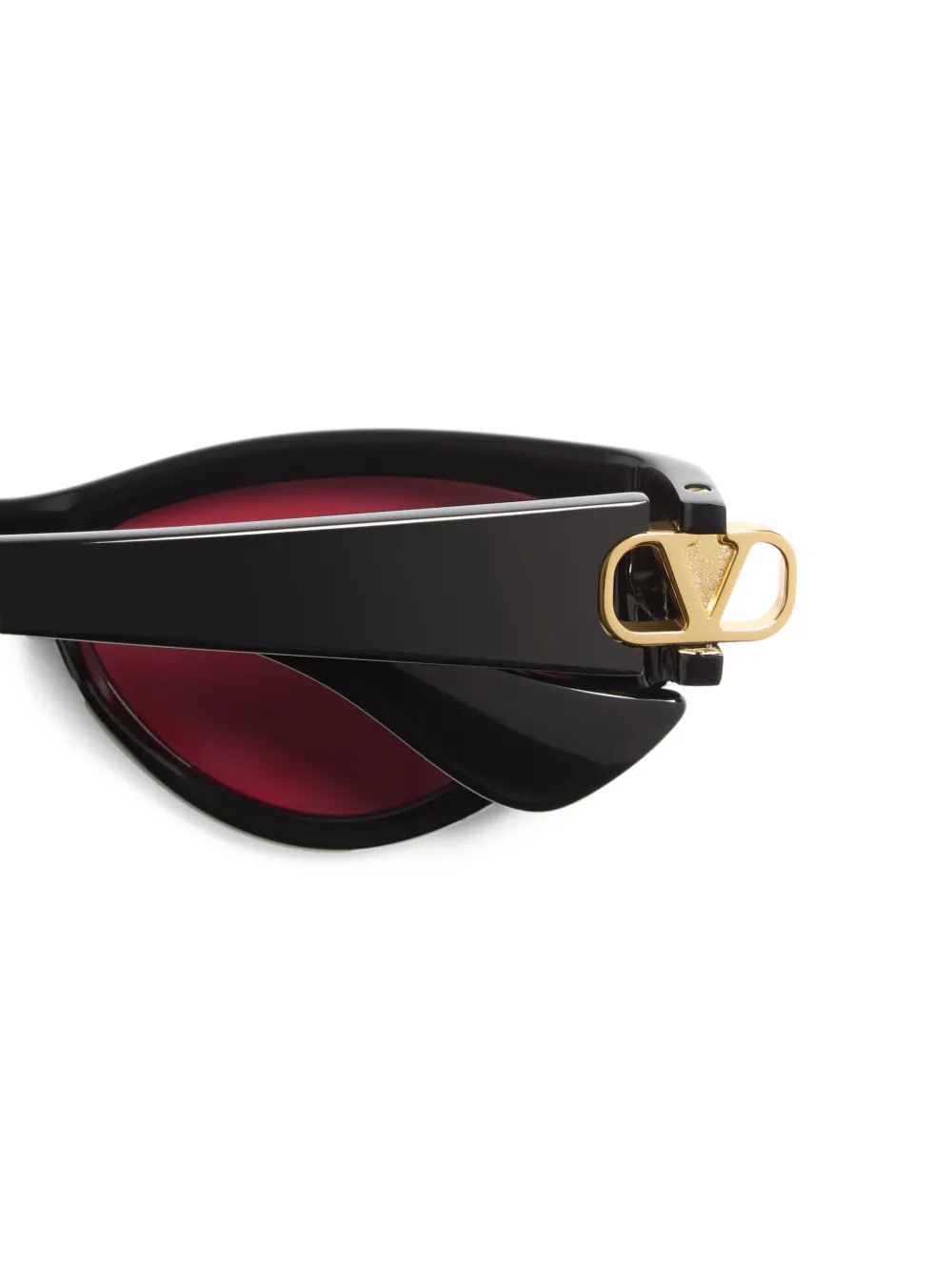 VALENTINO GARAVANI EYEWEAR Acetaal bril met cat-eye montuur Zwart