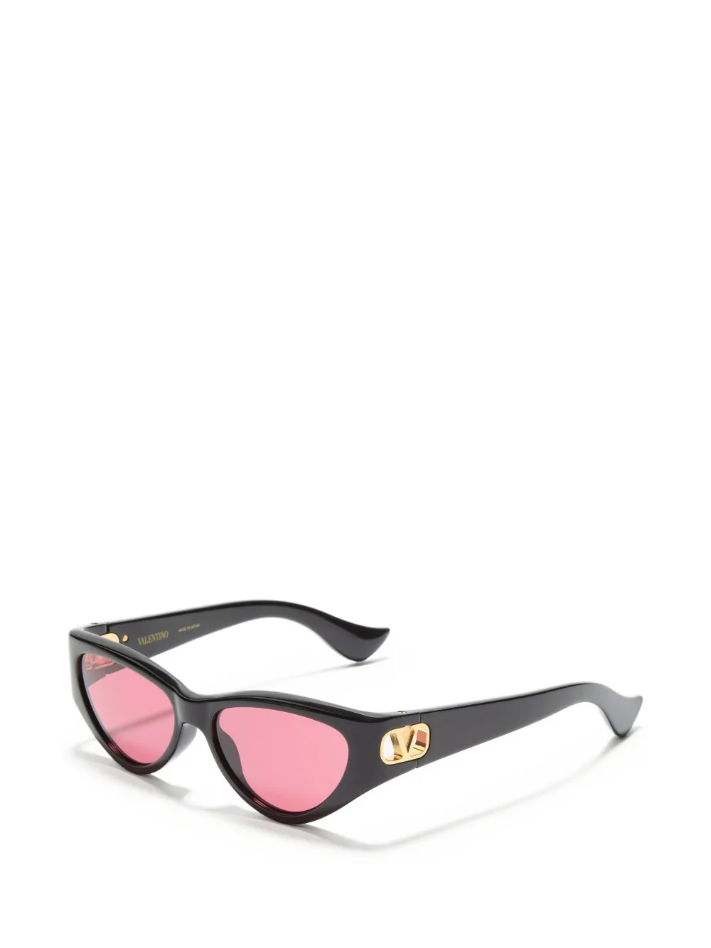 VALENTINO GARAVANI EYEWEAR Acetaal bril met cat-eye montuur Zwart
