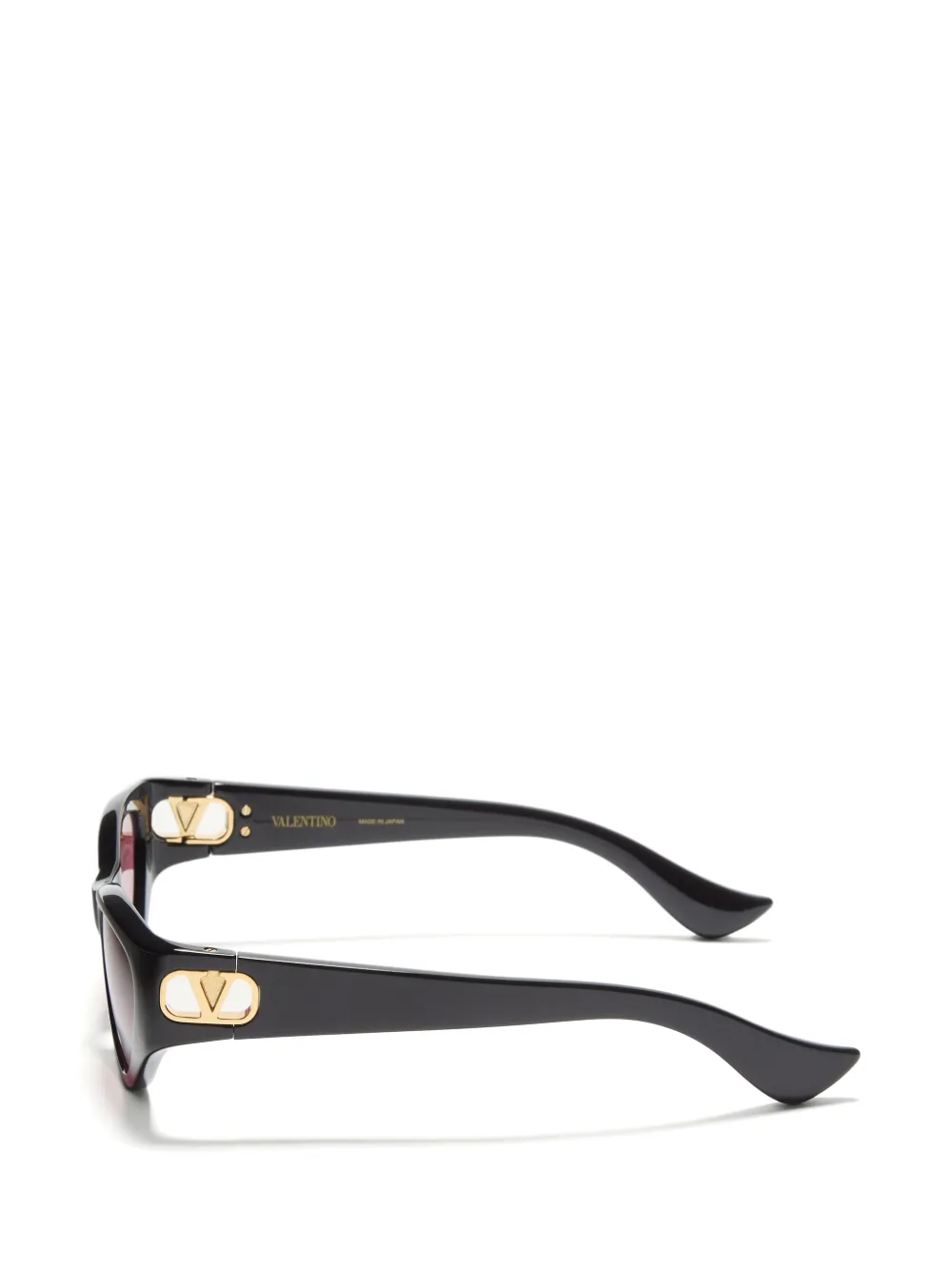 VALENTINO GARAVANI EYEWEAR Acetaal bril met cat-eye montuur Zwart