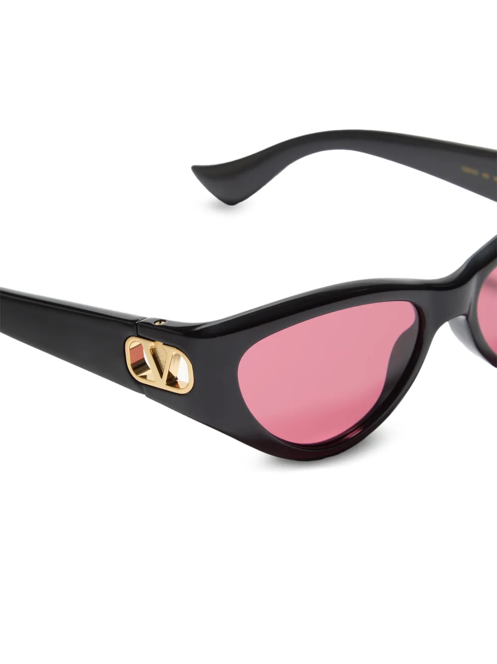 VALENTINO GARAVANI EYEWEAR Acetaal bril met cat-eye montuur Zwart