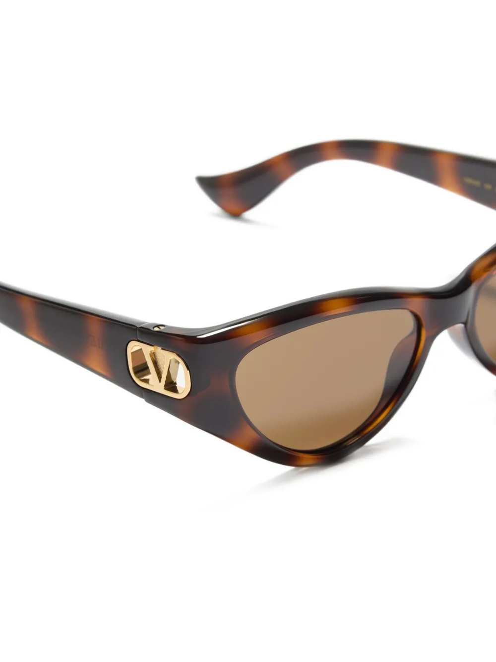 VALENTINO GARAVANI EYEWEAR Bril met cat-eye montuur Bruin