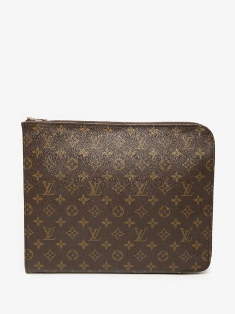 Louis Vuitton Pre-Owned 1990 モノグラム ポッシュ ドキュマン ポートフォリオ 30 クラッチバッグ