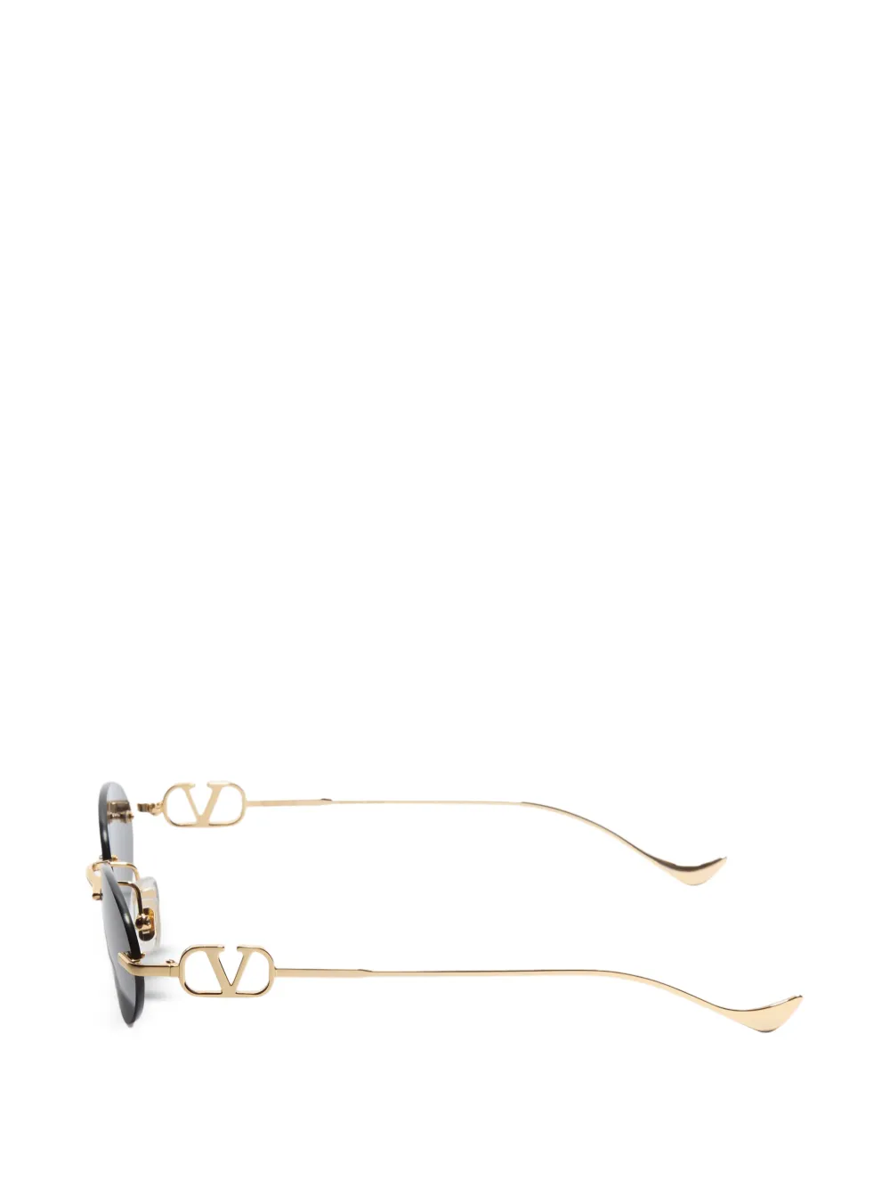 VALENTINO GARAVANI EYEWEAR Bril met metalen geometrisch montuur Goud