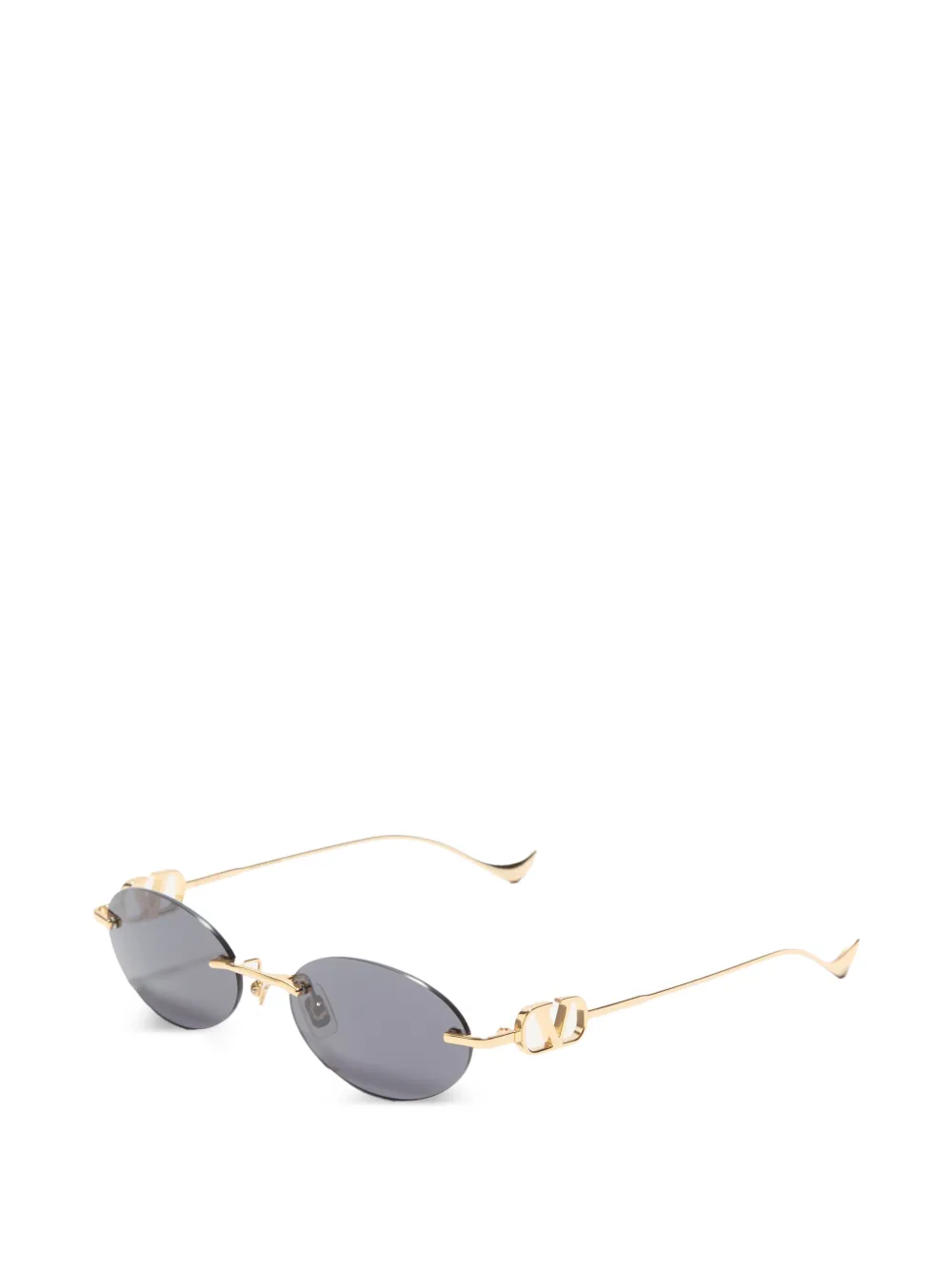 VALENTINO GARAVANI EYEWEAR Bril met metalen geometrisch montuur Goud