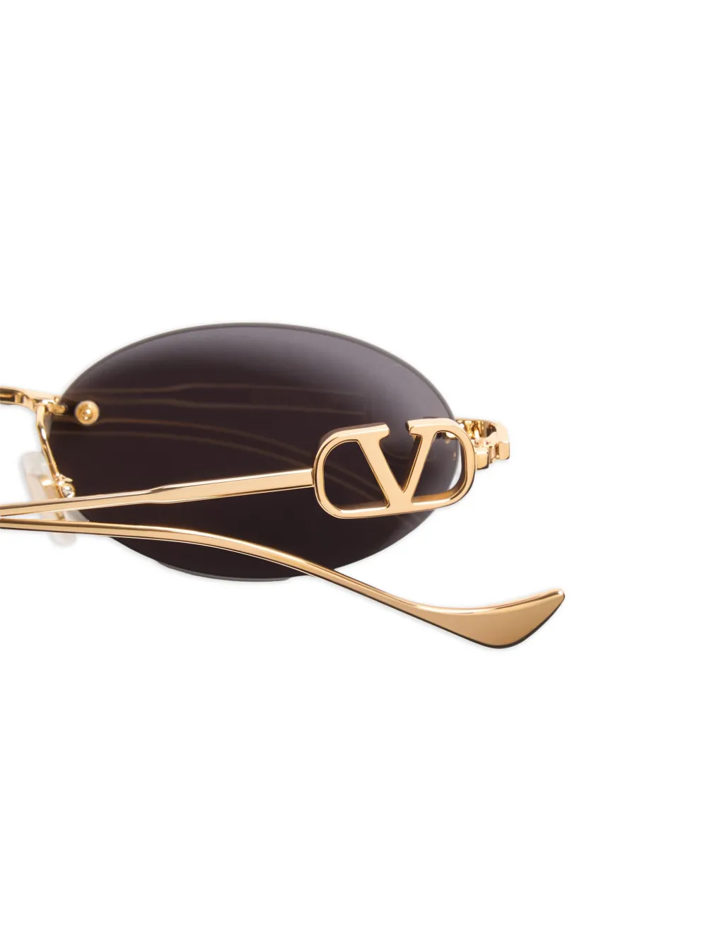 VALENTINO GARAVANI EYEWEAR Bril met metalen geometrisch montuur Goud