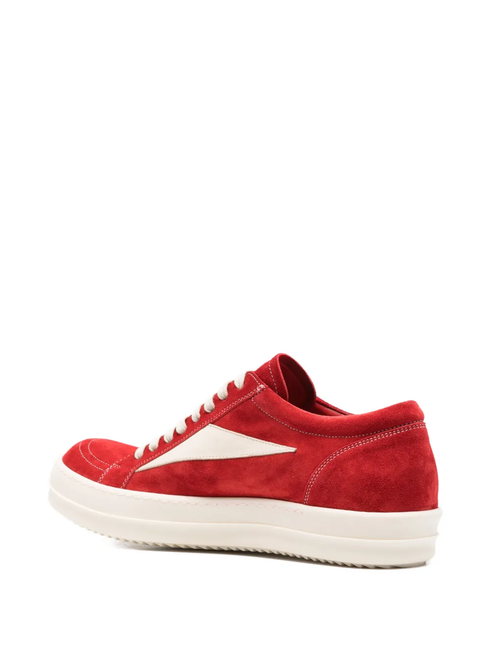 Rick Owens Sneakers met contrasterend vlak Rood