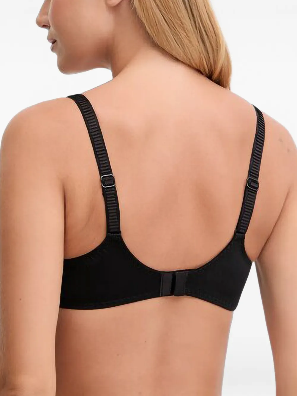Chantelle Sublime lace-overlay logo-charm bra