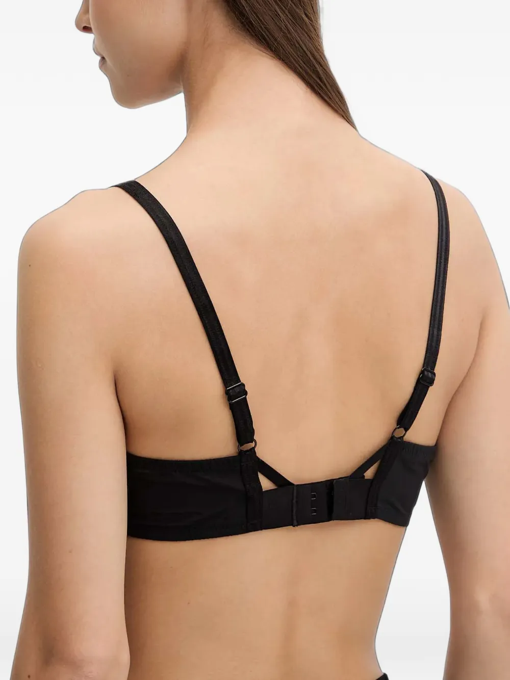 Chantelle Pulp Crush lace-panelled cut-out bra Zwart