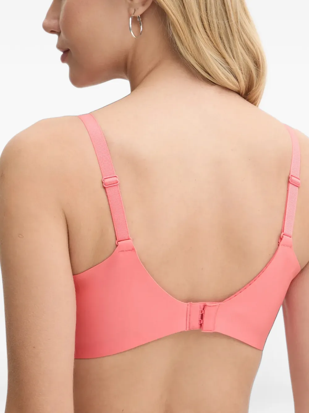 Chantelle embroidered mesh-panelled bra Roze