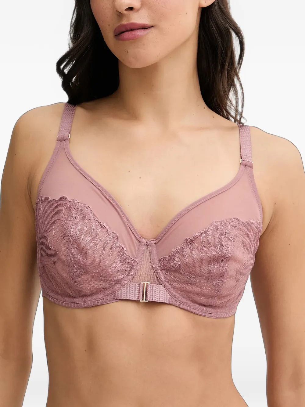 Chantelle floral-detail bra - Rosa