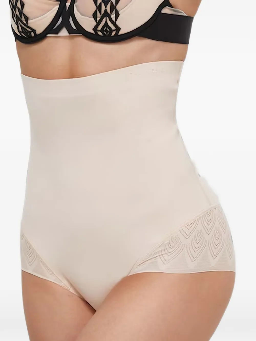 Chantelle high-waisted lace-trim briefs
