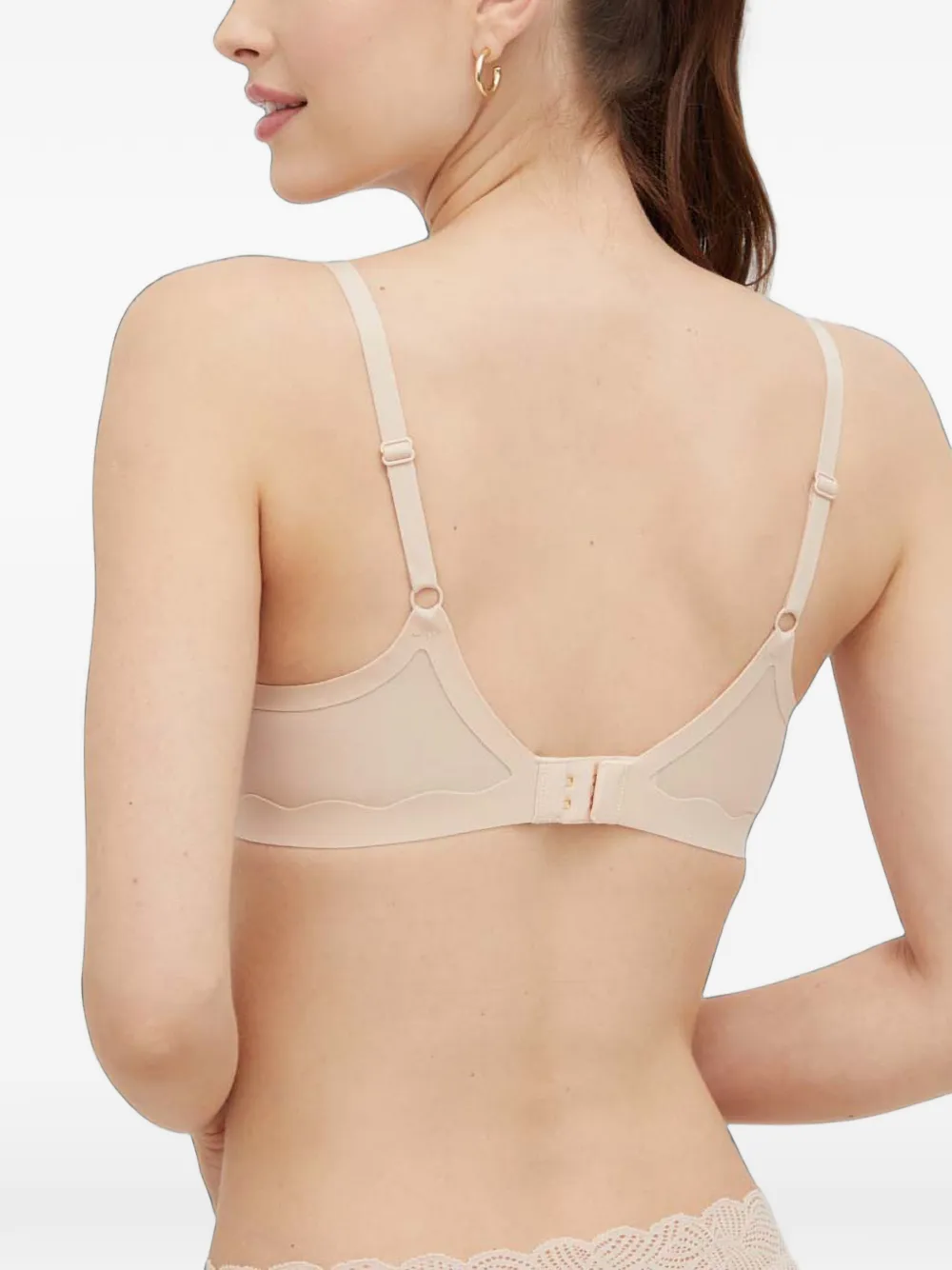 Chantelle Bh met mesh vlak en beugel Beige