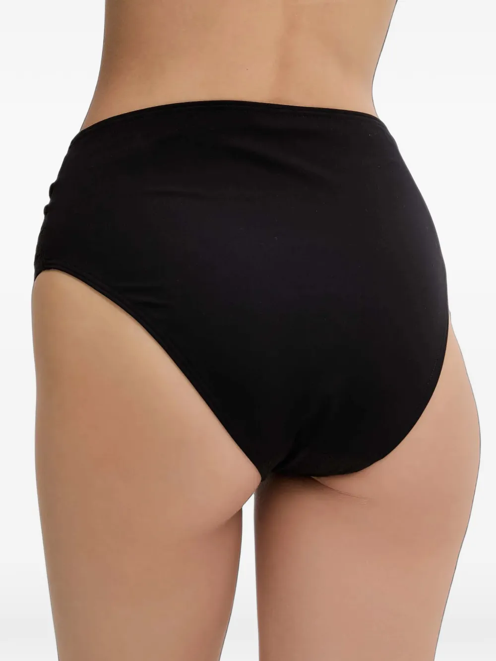 Chantelle Eclipse croc-effect ring-detail bikini bottoms Zwart