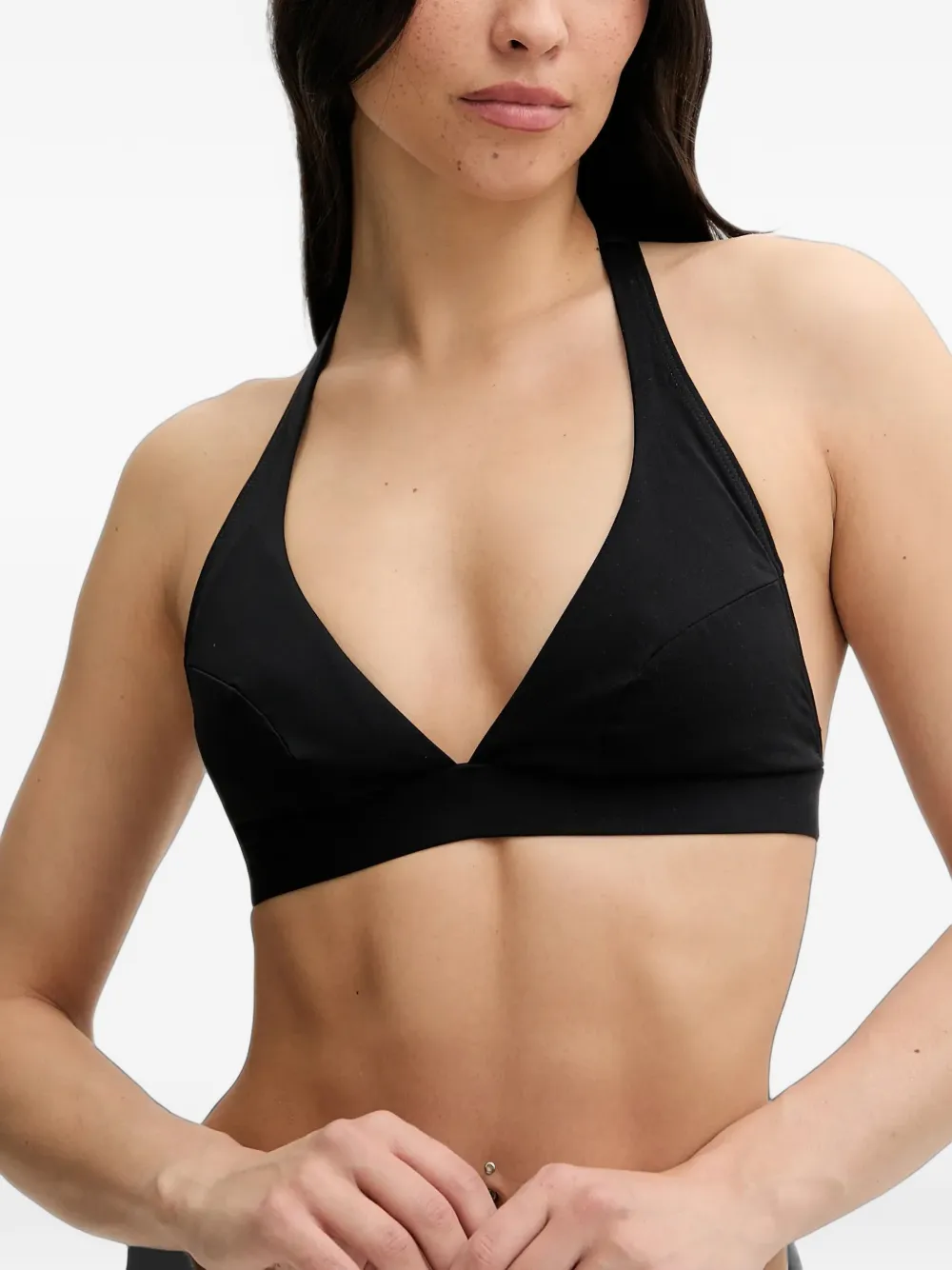 Chantelle Icon wireless halterneck bikini top - Nero
