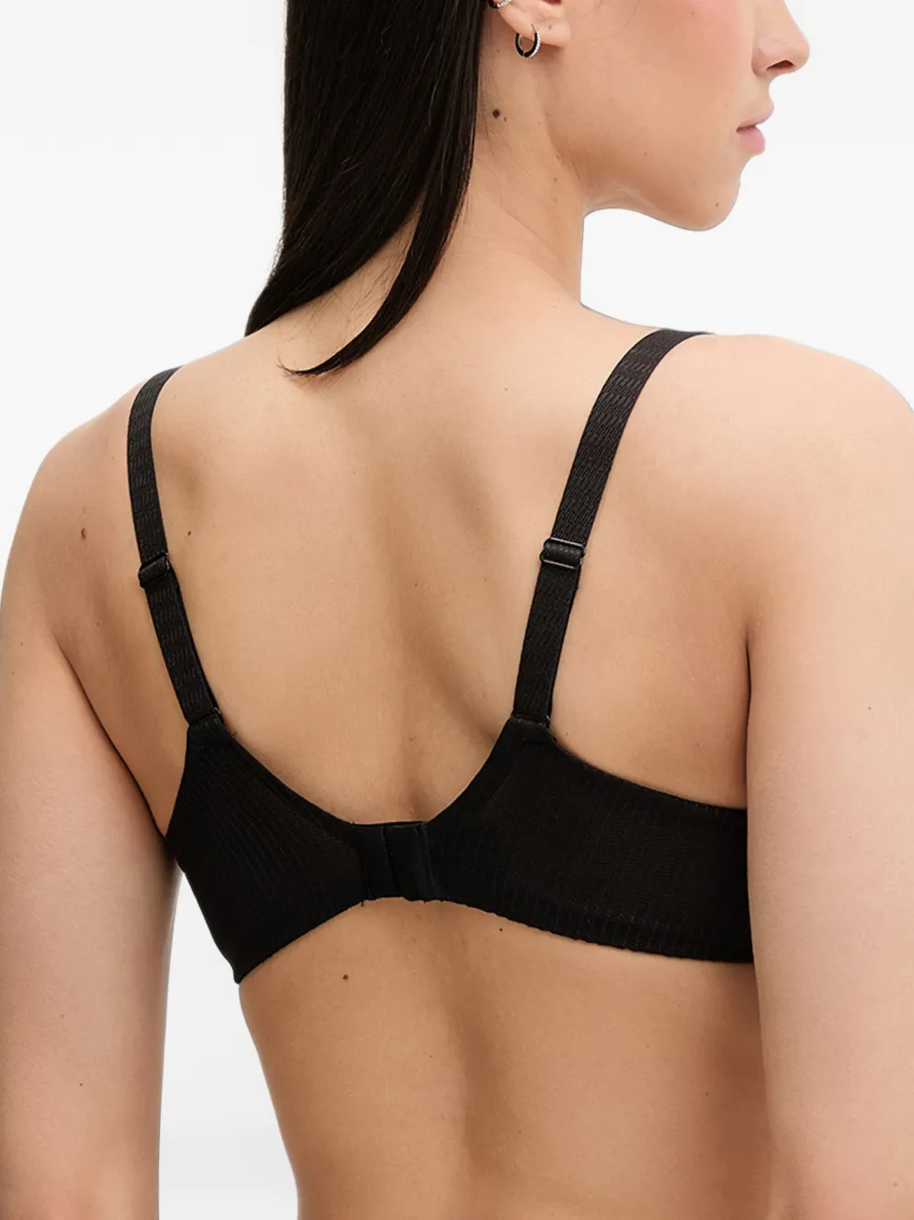 Chantelle Legend embroidered mesh bra Zwart
