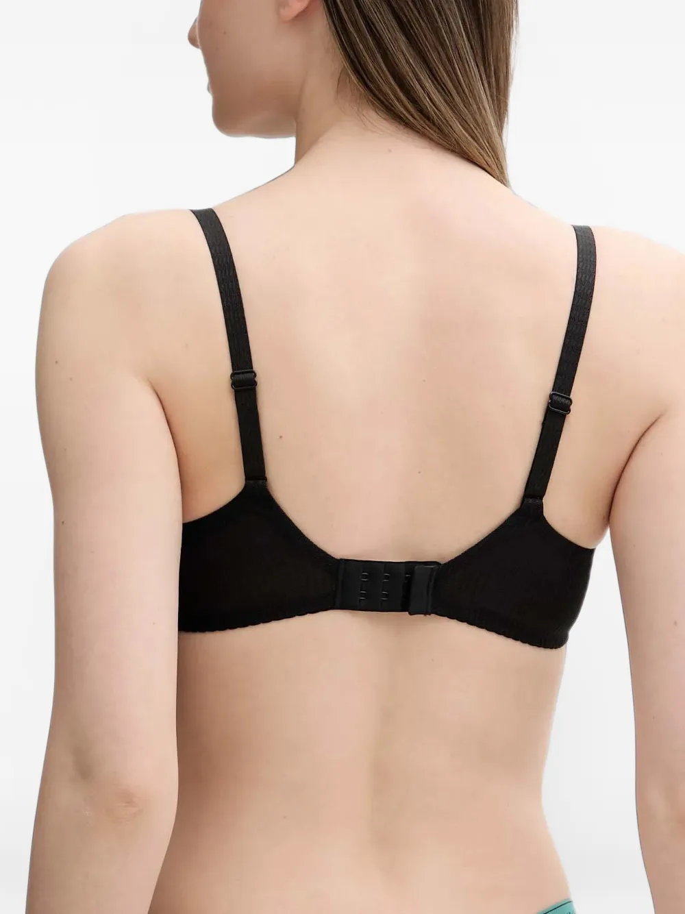 Chantelle Legend lace-trim underwired bra Zwart