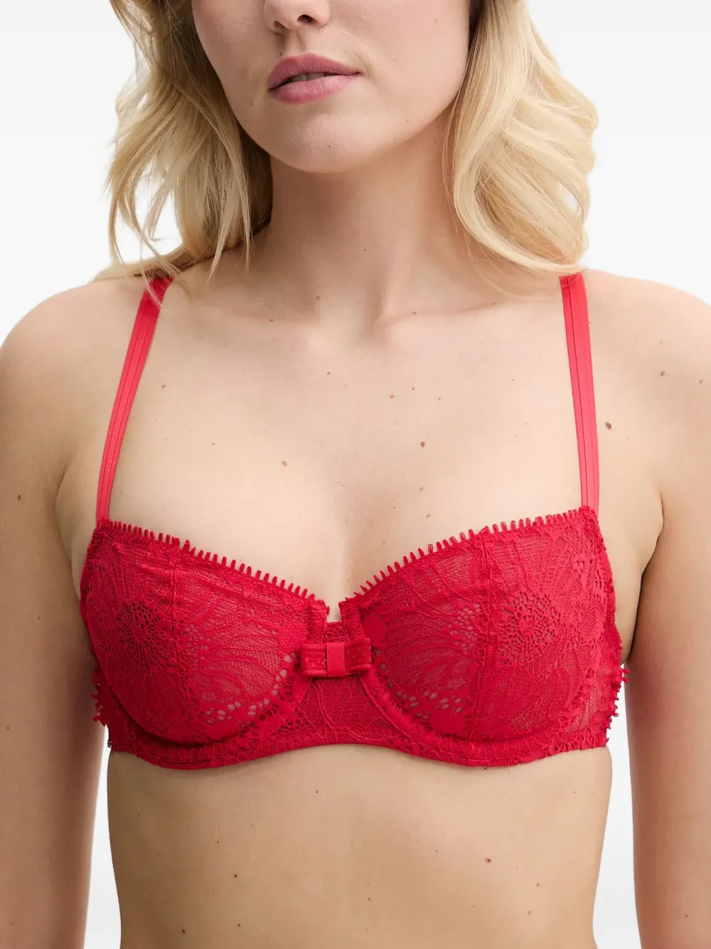 Chantelle Day To Night lace-trim bra - Rosso