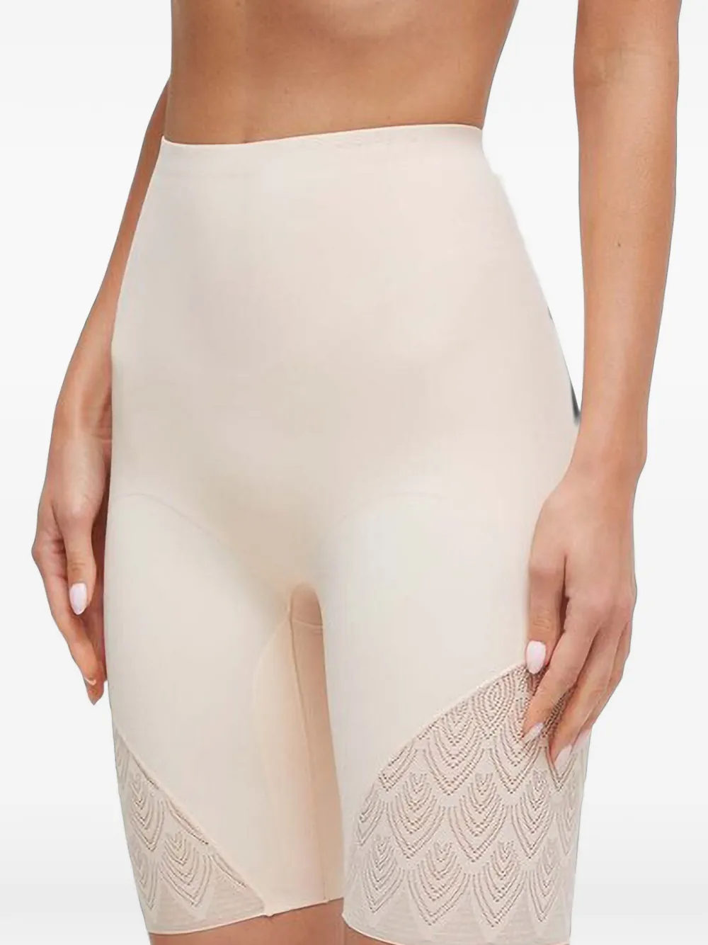 Chantelle lace-panelled high-waisted shapewear
