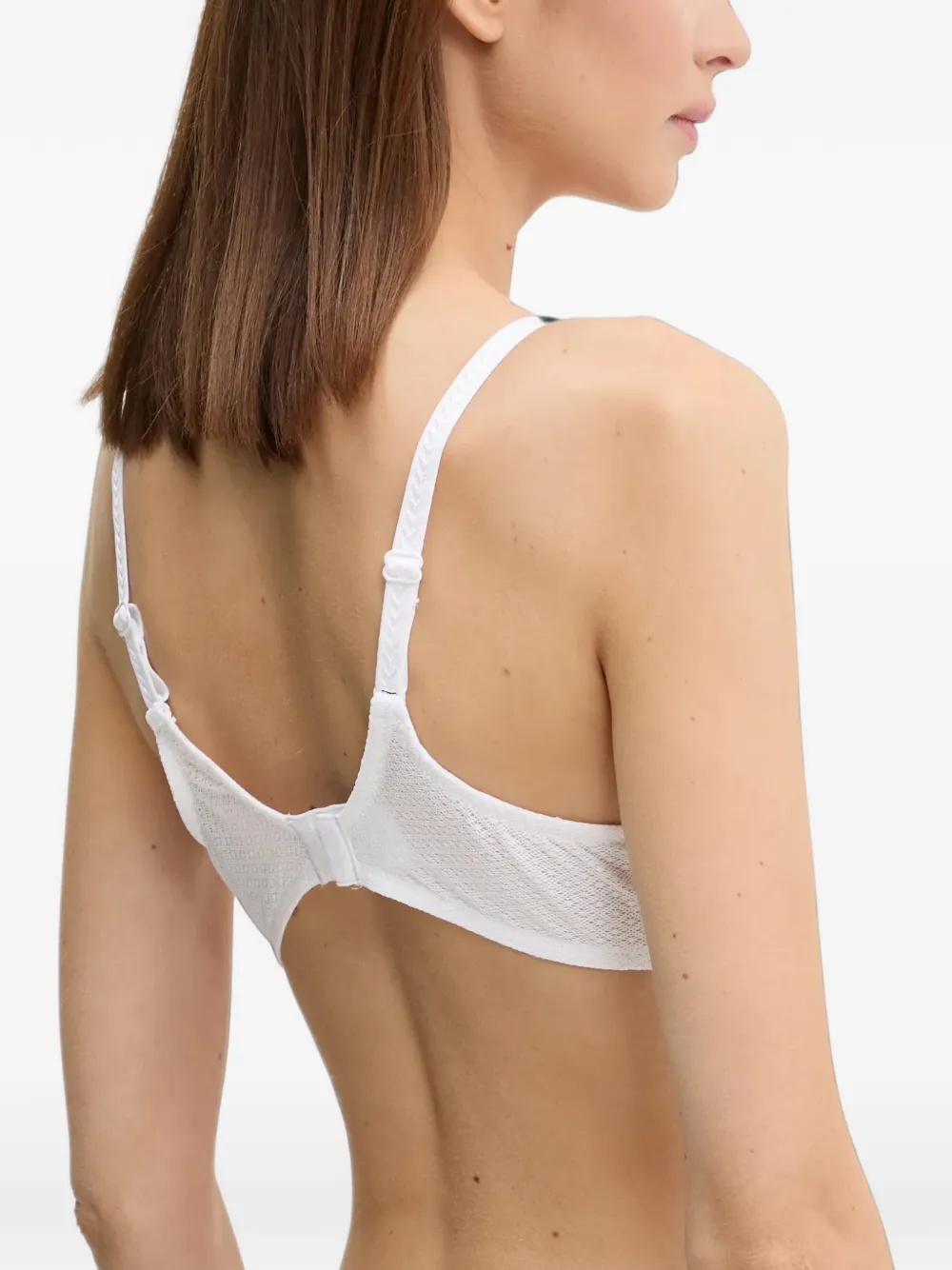Chantelle Origins lace-panelled underwired bra Wit