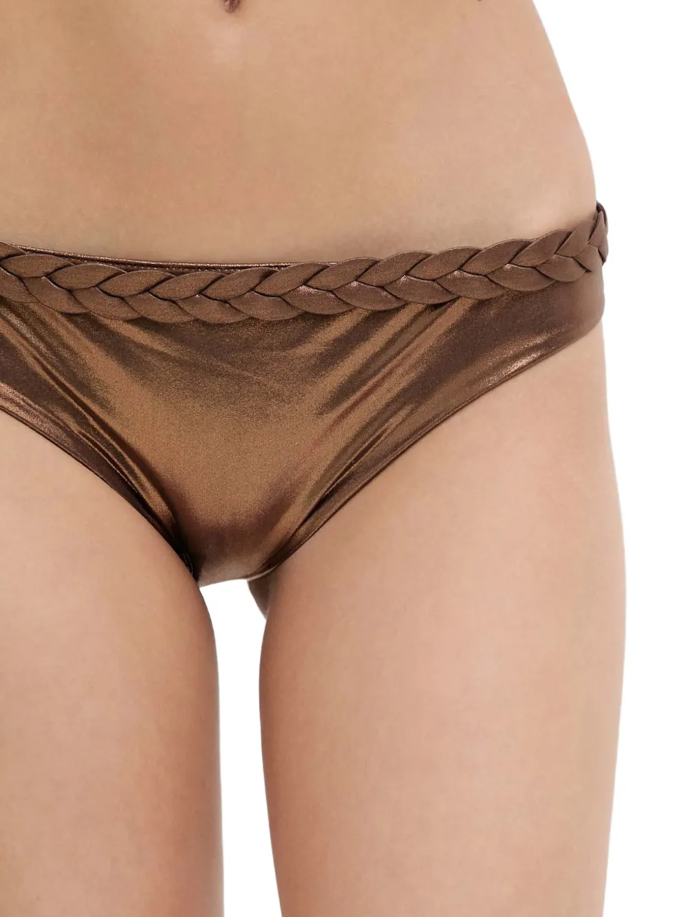 Chantelle Shaman braided metallic bikini bottoms Bruin