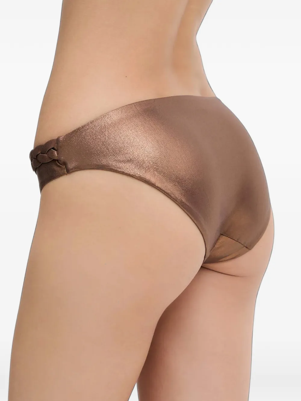 Chantelle Shaman braided metallic bikini bottoms Bruin