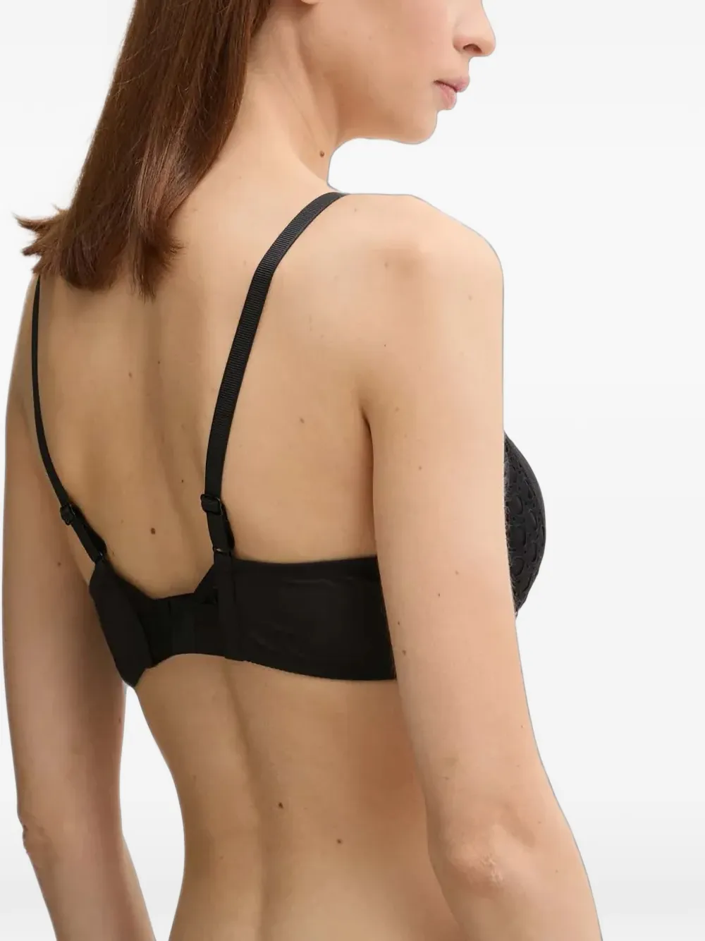 Chantelle lace-trim push-up bra Zwart
