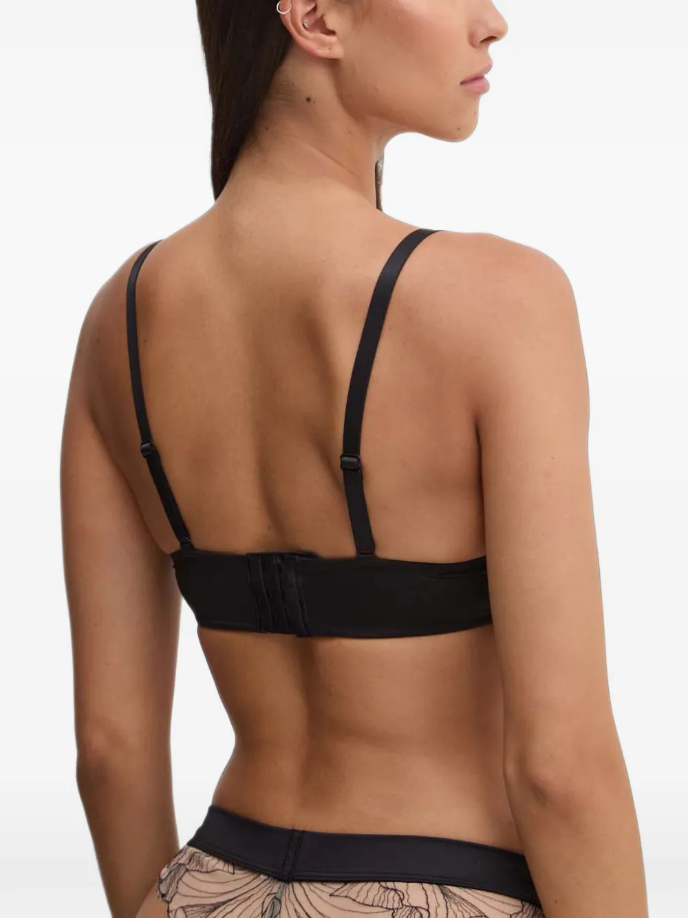 Chantelle lace-trim underwired bra Zwart