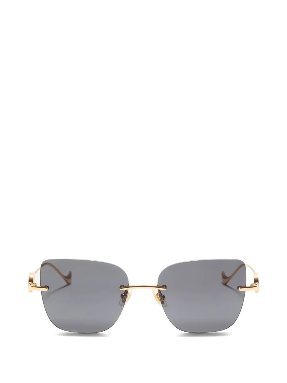 VALENTINO GARAVANI EYEWEAR Occhiali geometrici in metallo - Grigio