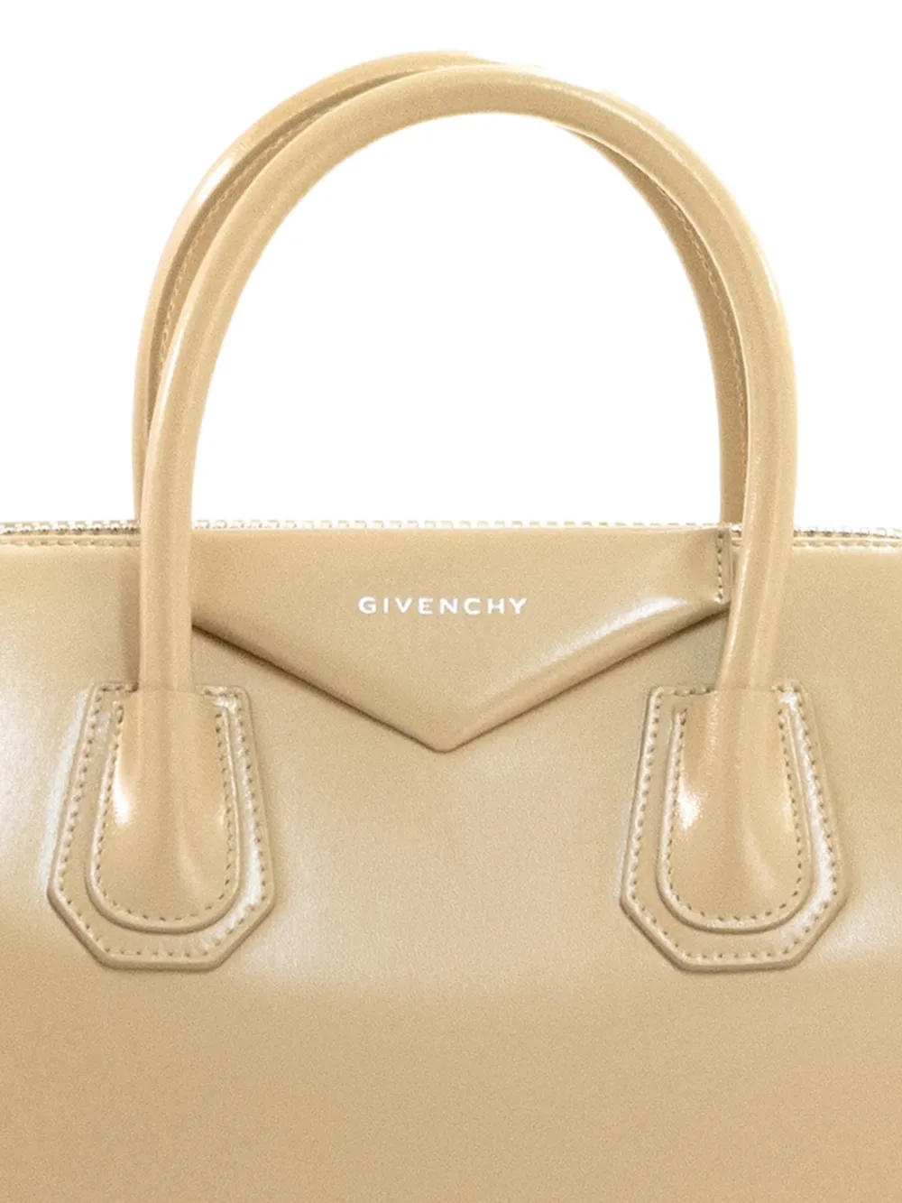 Givenchy Kleine Antigona Box leren tas Beige