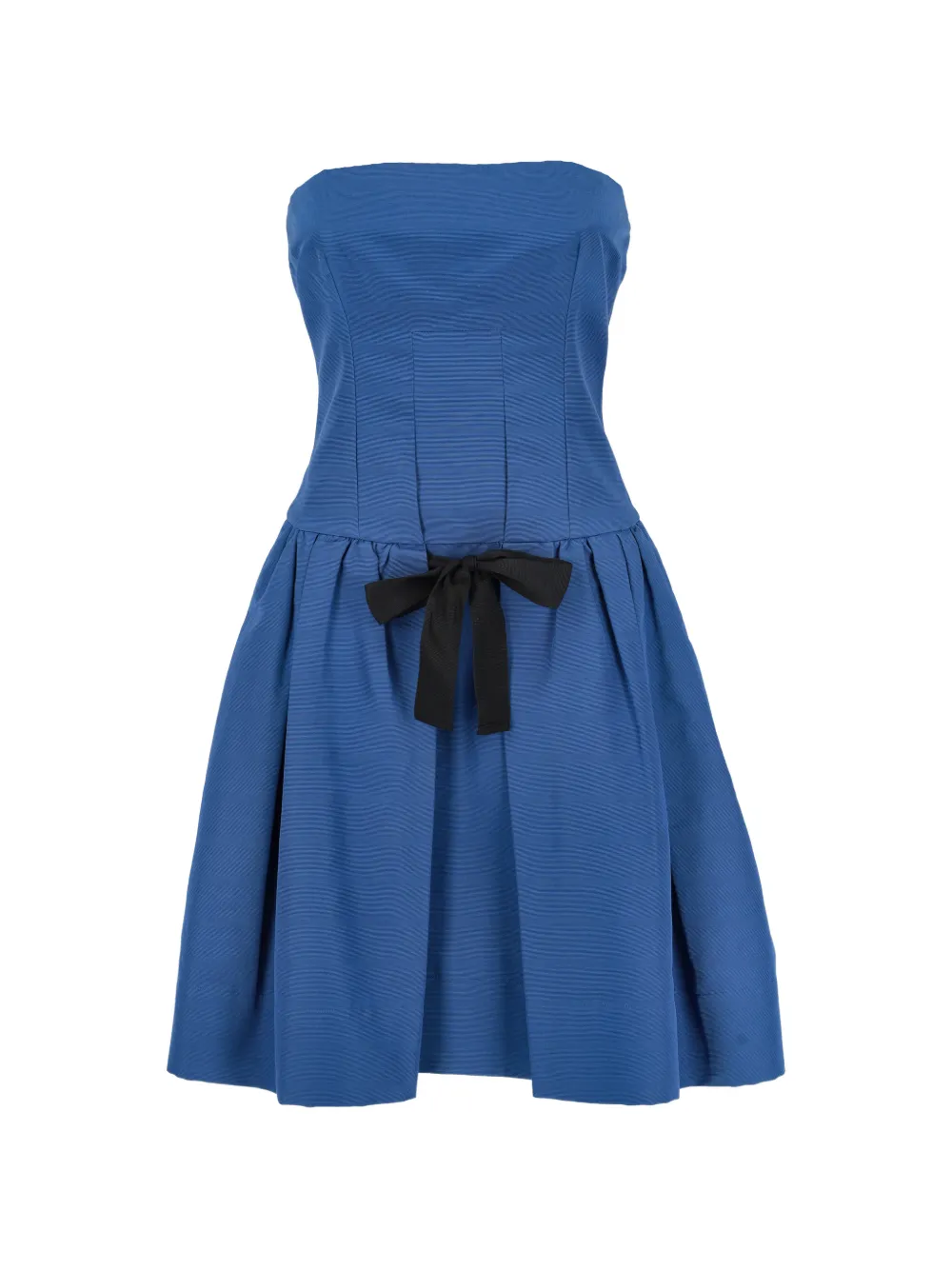 See By Chloé Vintage strapless bow mini dress - Blu