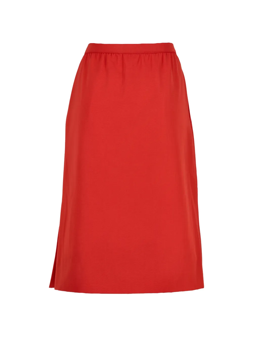 Side-Split Midi Pencil Skirt