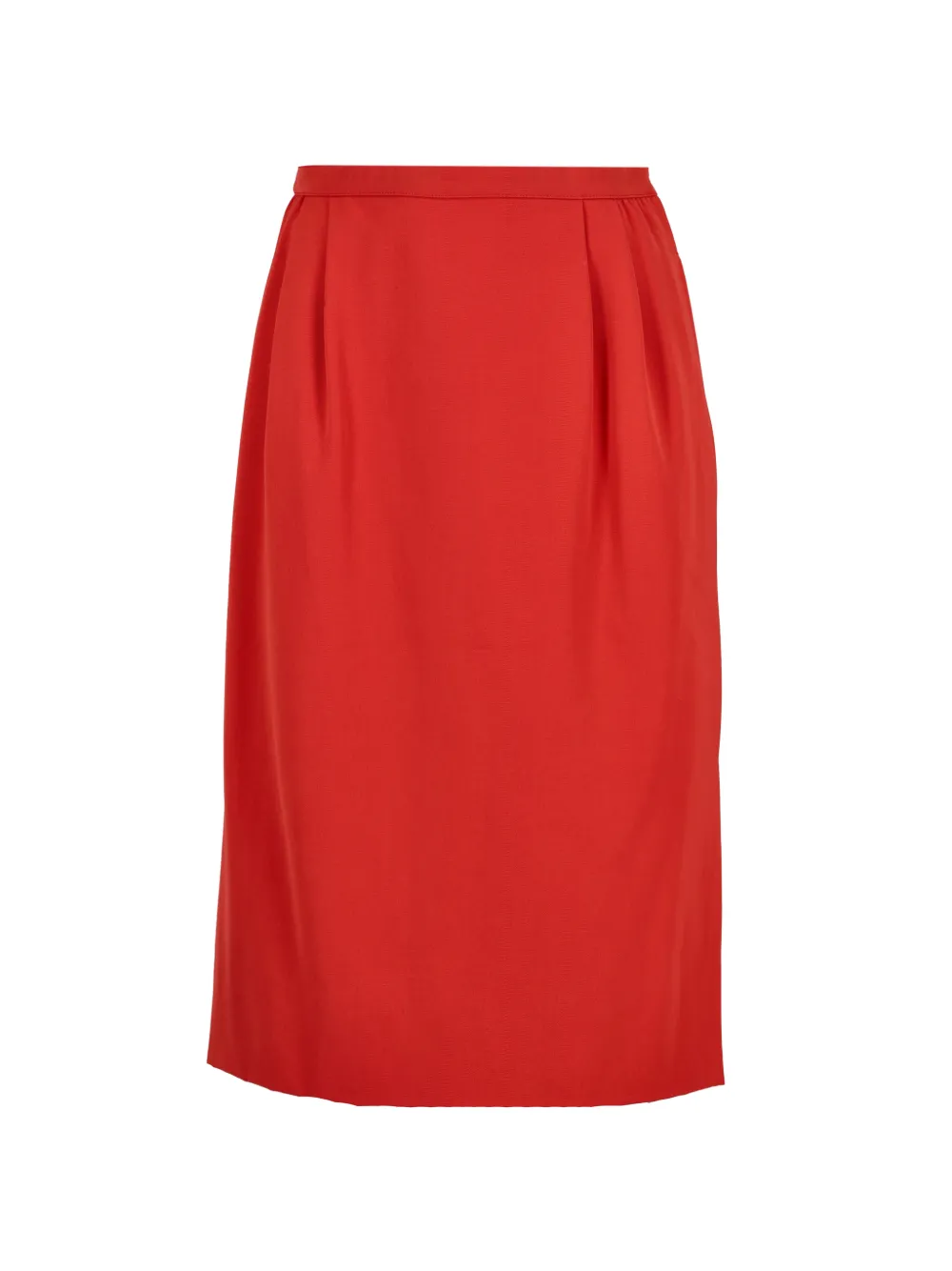 Valentino Pre-Owned side-split midi pencil skirt - Rosso