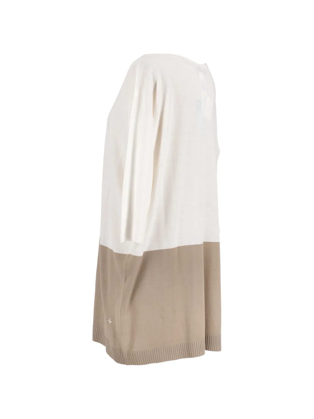  Fay Colourblock Sweater - White 