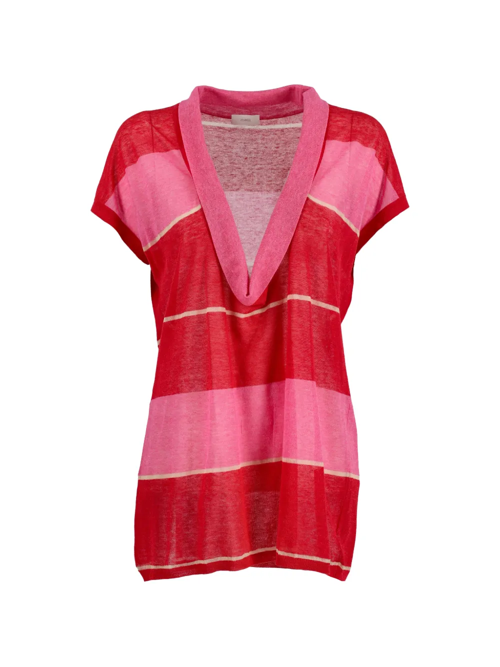 Malo striped T-shirt - Rosso