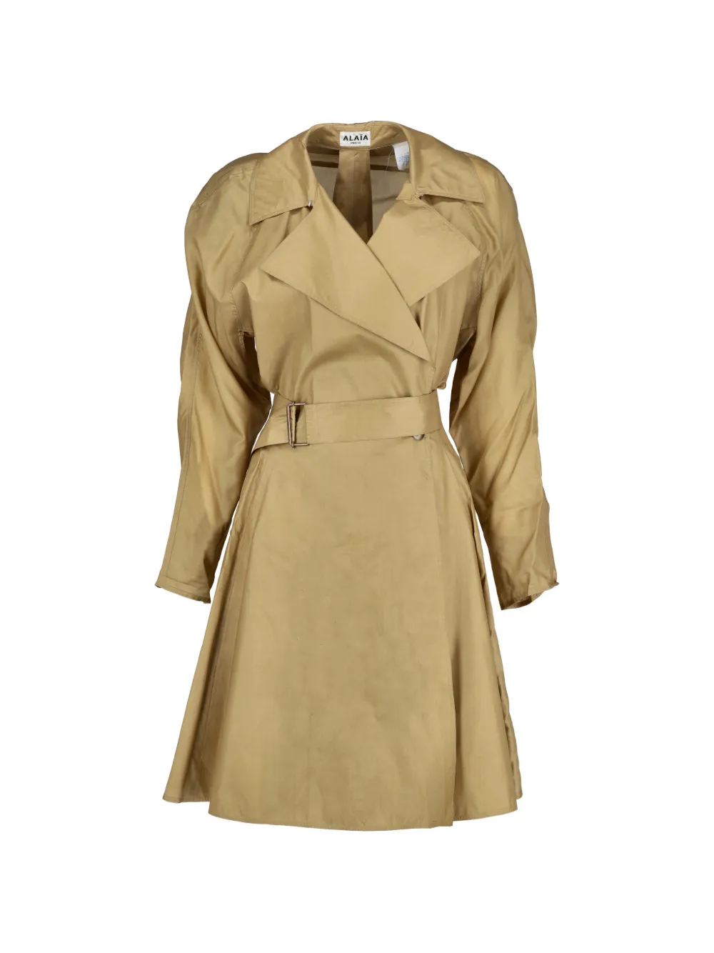 Alaïa Pre-Owned belted coat - Neutrals