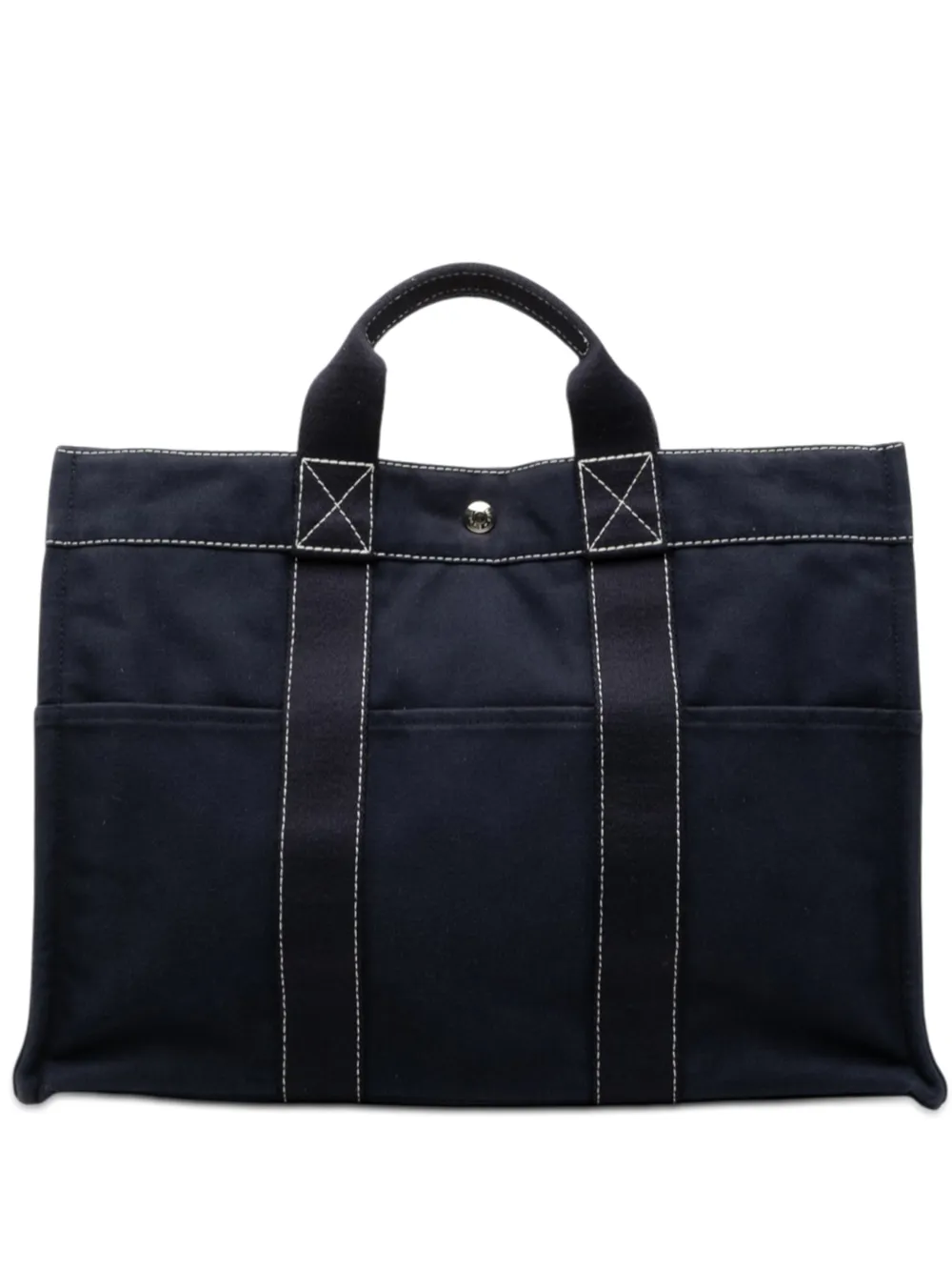 Hermès Pre-Owned 2000-2015 Canvas Sac Deauville MM tote bag - Blu