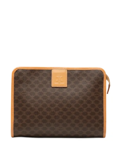 Celine Pre-Owned 2014 Macadam Coated Canvas clutch bag