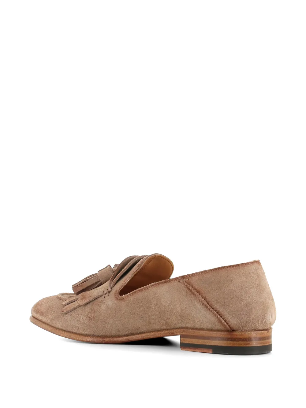 Tassinari Suède loafers met kwastjes Beige