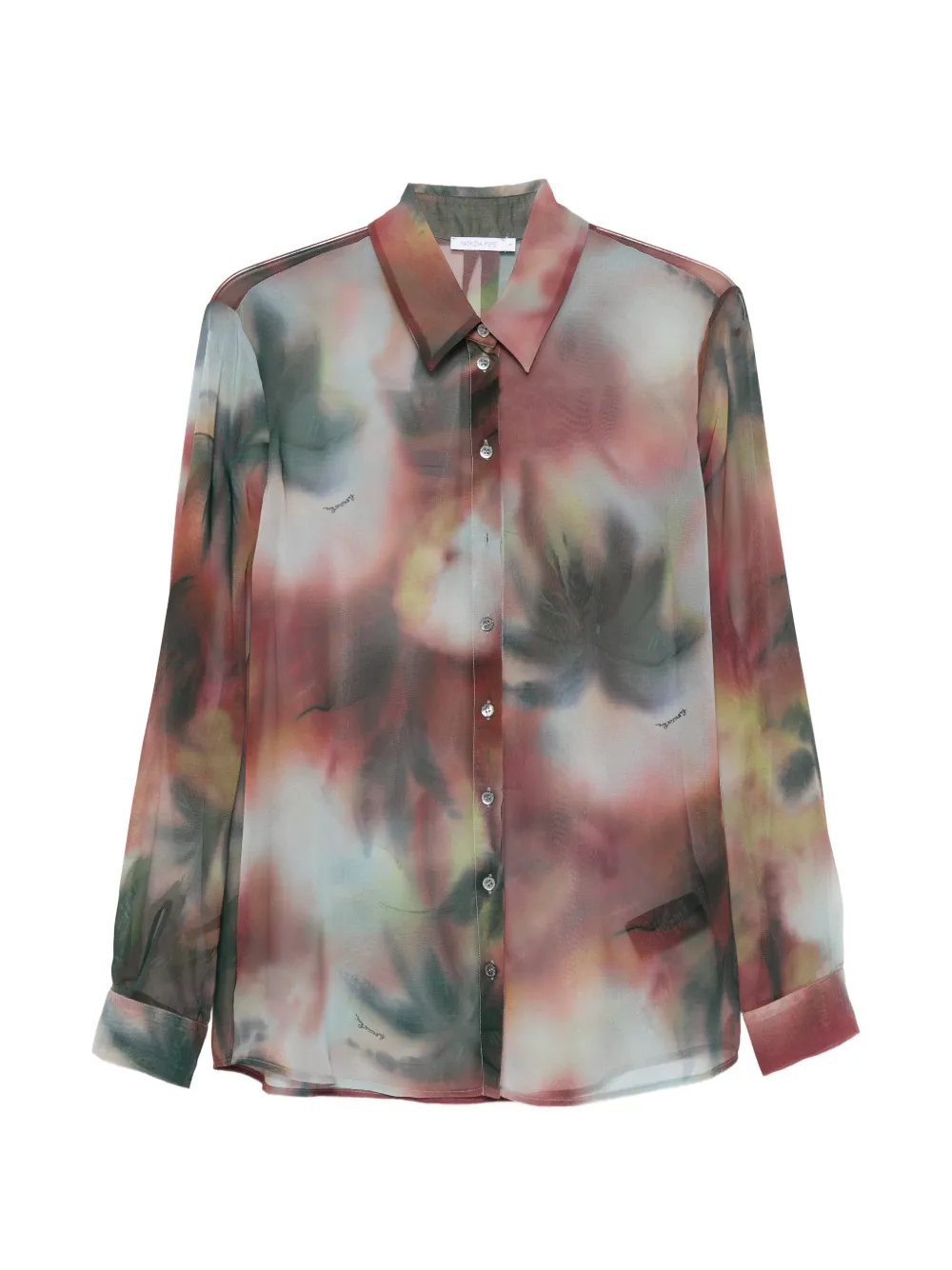 Patrizia Pepe faded print shirt - Rosso