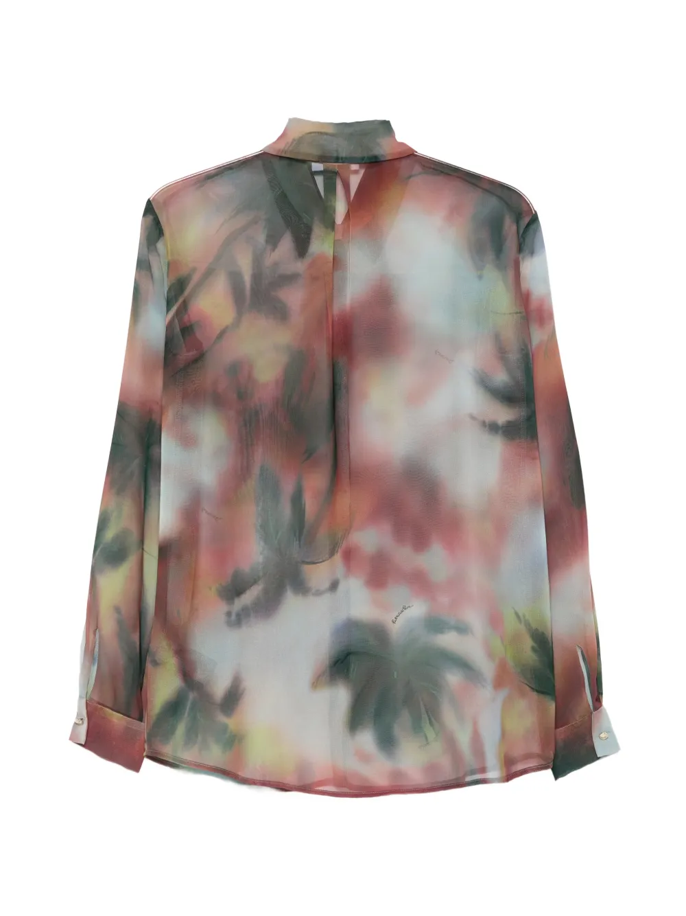 Patrizia Pepe Blouse met vervaagde print Rood