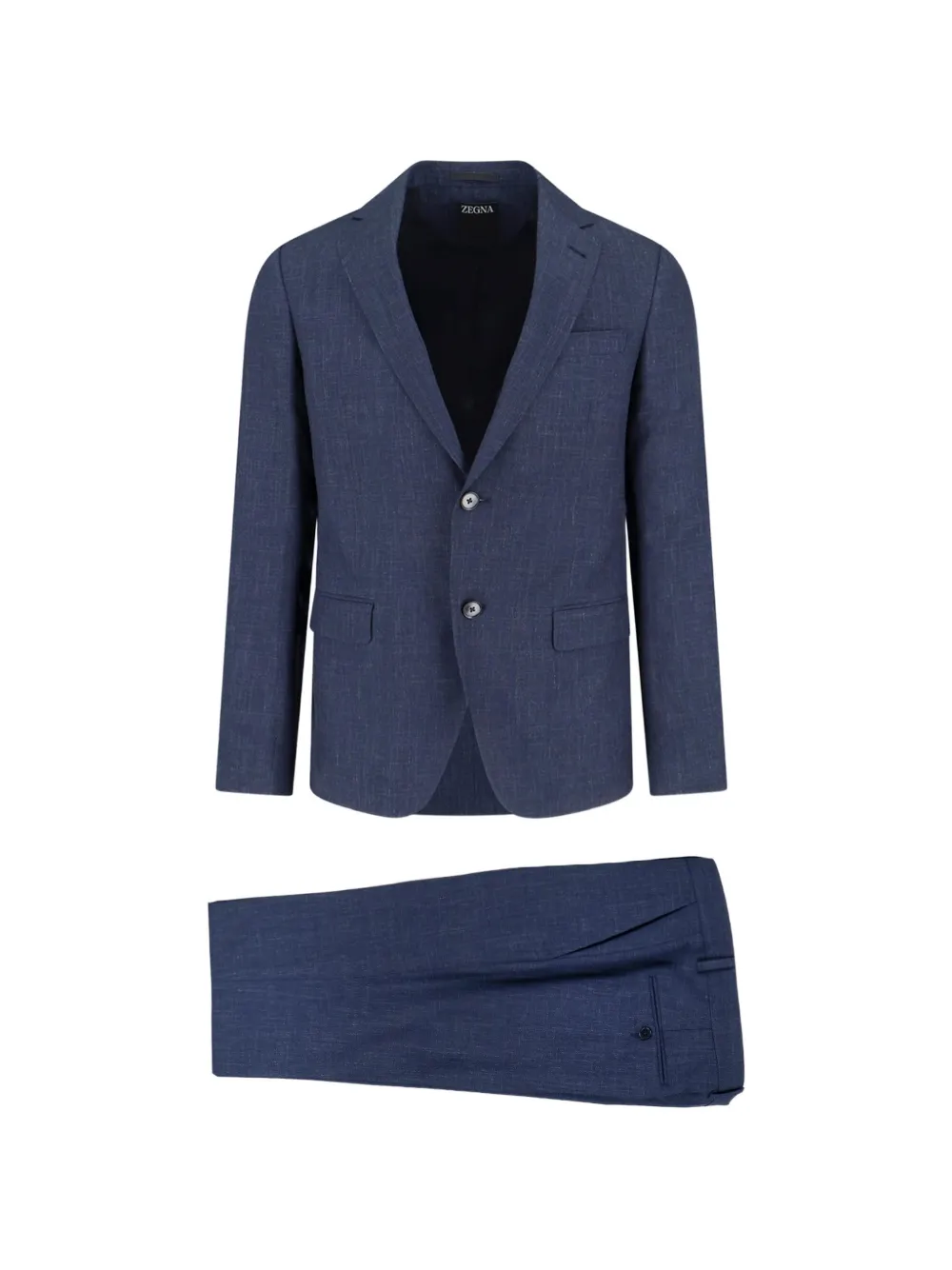 Zegna single-breasted suit - Blu