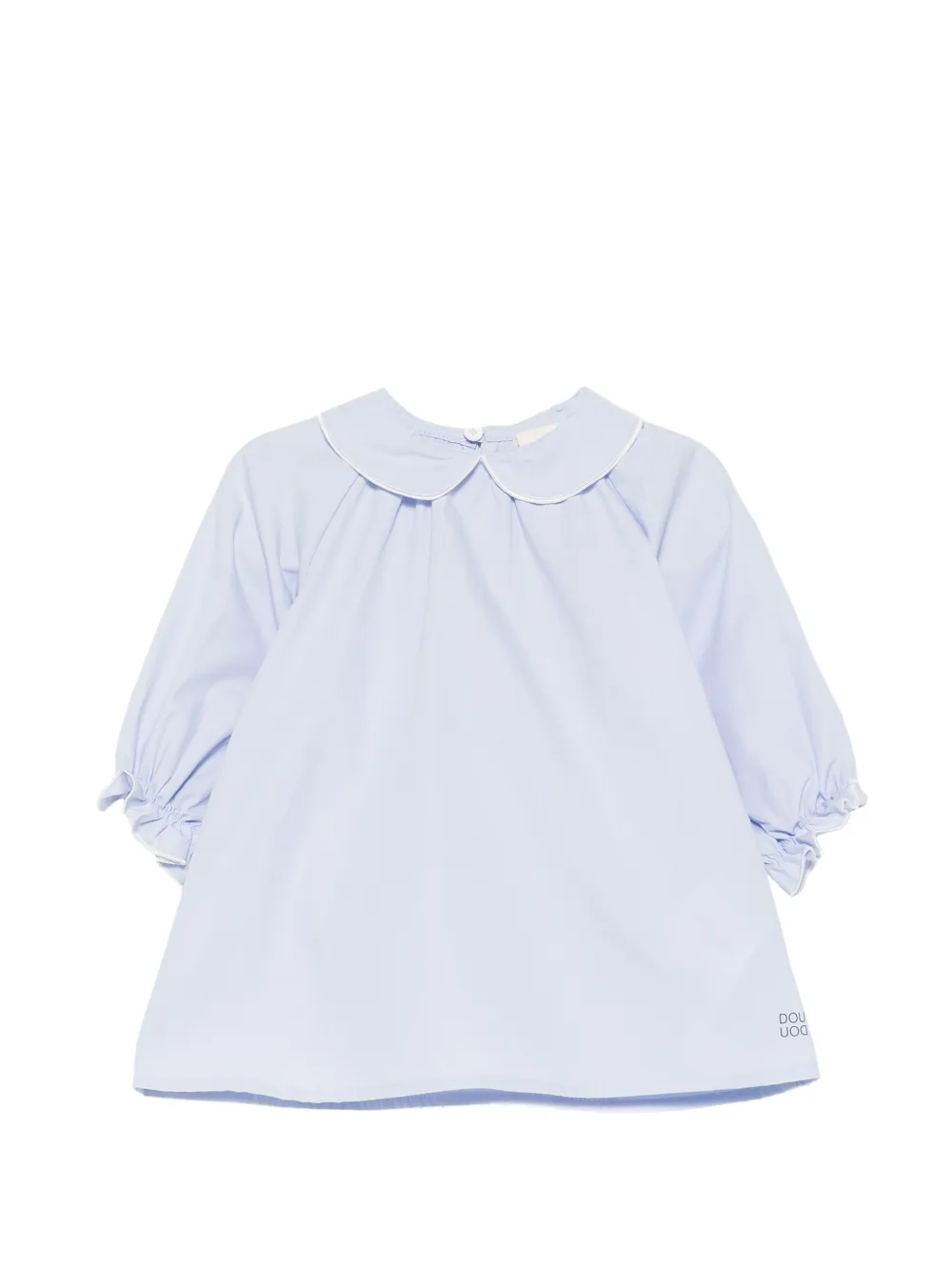 Douuod Kids ruffled-cuffs dress - Blu