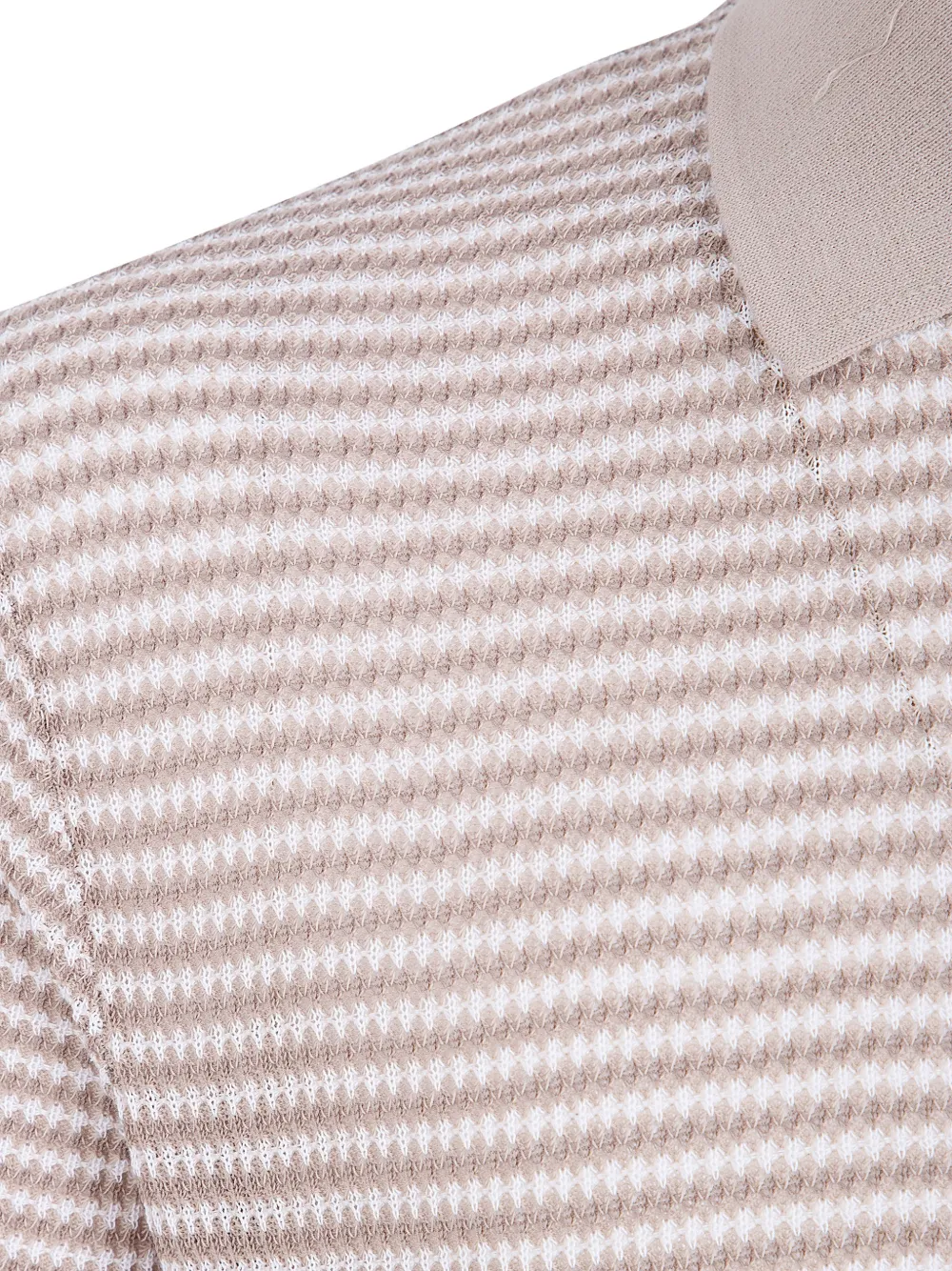Ballantyne Gestreept poloshirt Beige