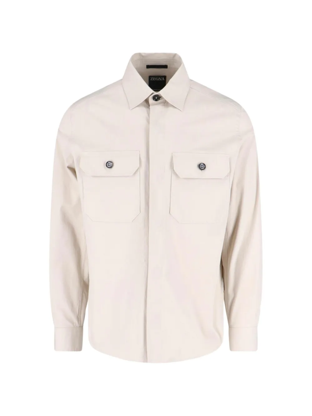 Zegna pocket shirt - Toni neutri