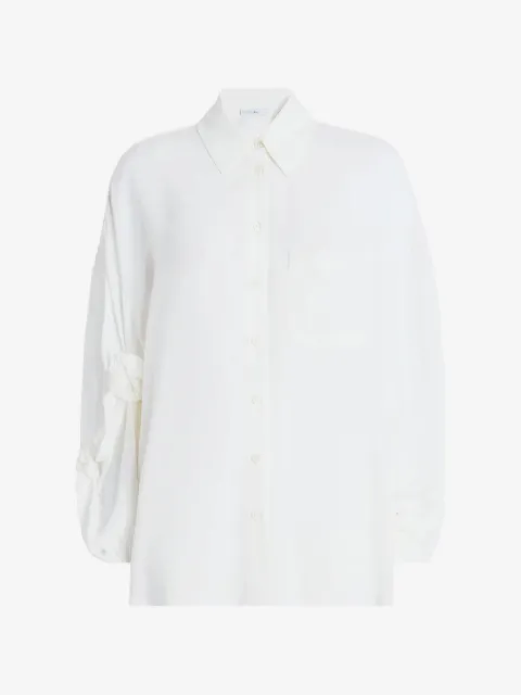 High Nap knotted-sleeve shirt