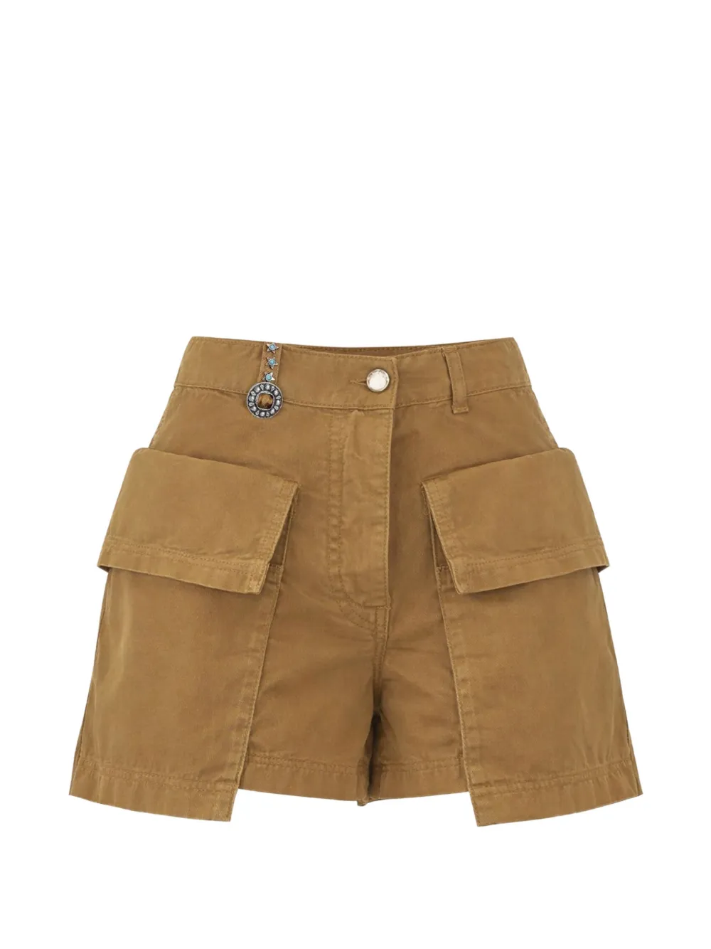 PINKO flap-pocket shorts - Marrone