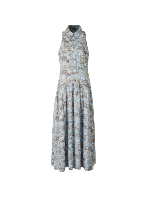 STAUD Romy sleeveless shirtdress