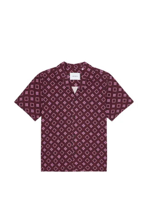 Les Deux Arabesque geometric-print short-sleeve shirt