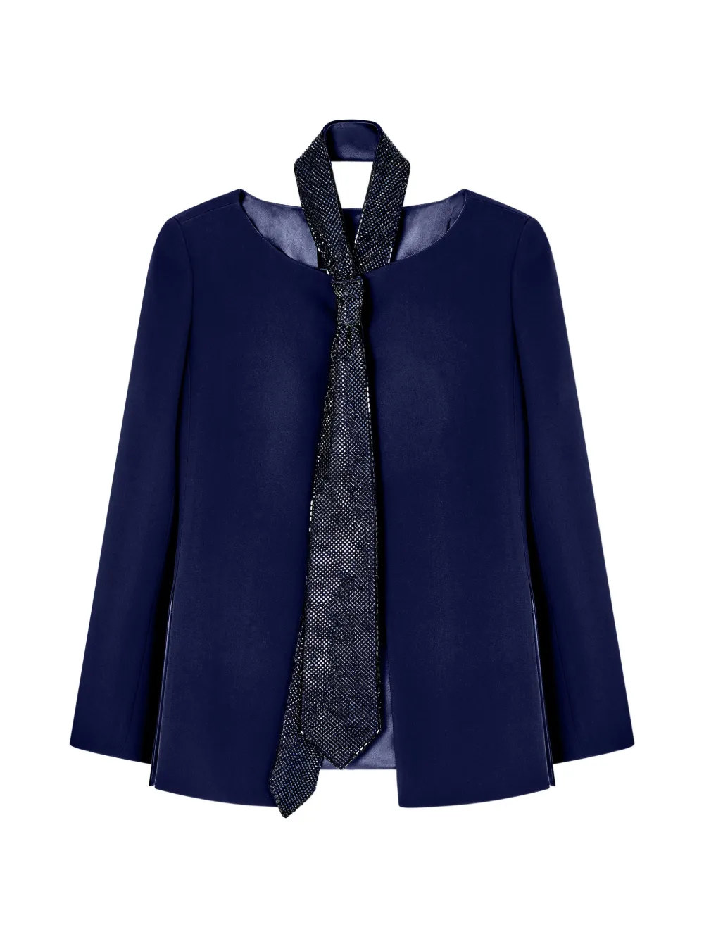 Giorgio Armani sequin tie jacket - Blu